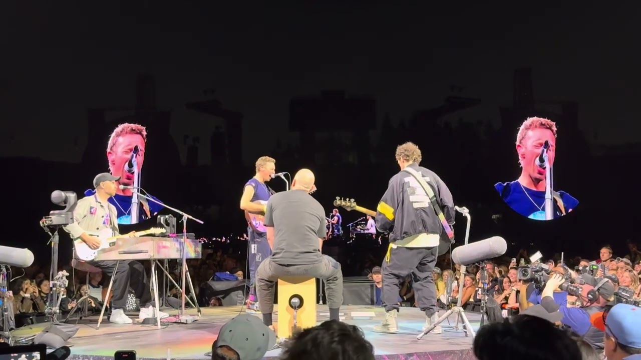 Coldplay Sparks Live Stanford Stadium C Stage 6/1/2025 (Napoleon Dynamite Haircut) 🌈🌈🌟🌟🦄🦄