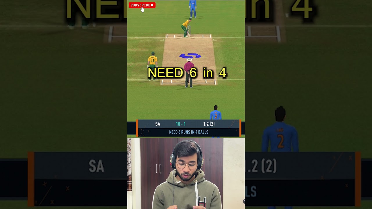 Can India Defend 8 runs in 6 ball (vs SA) 😯 || #gaming #RC24