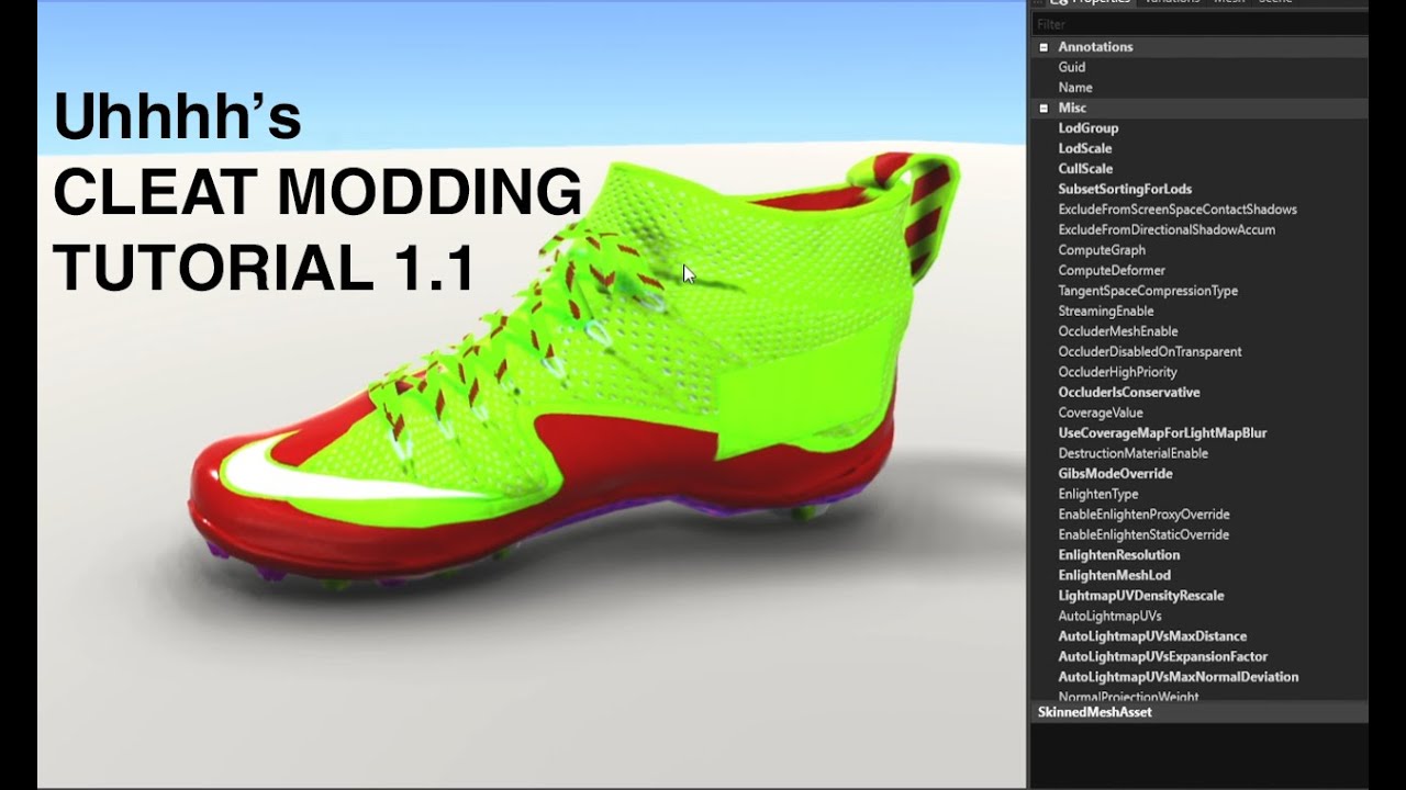 Uhhhh's Madden Cleat Modding Tutorial 1 - Exporting files from Frosty Editor.
