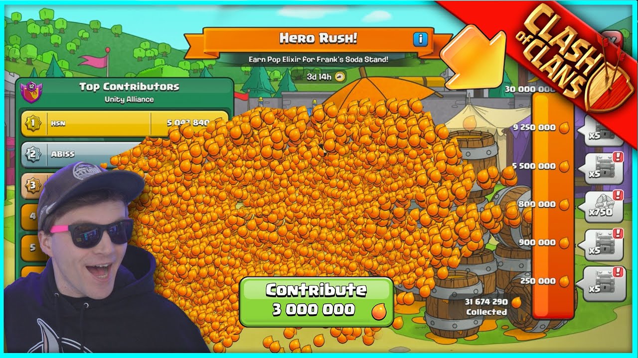 WE ALL PRESSED *CONTRIBUTE* AT ONCE... (hero rush in 10 seconds)