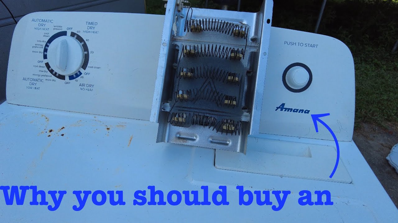 Amana dryer heating element (why you really want to buy an Amana)