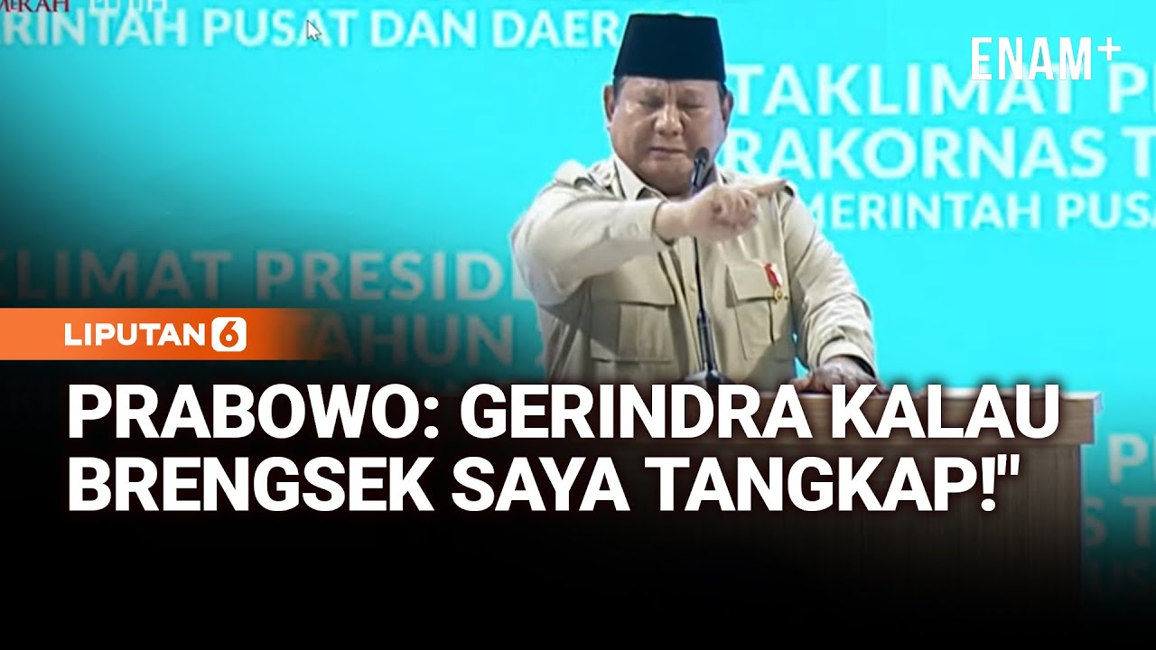 Sangar Prabowo: Gerindra Kalau Brengsek Saya Tangkap, Jangan Macam-macam! | Liputan6