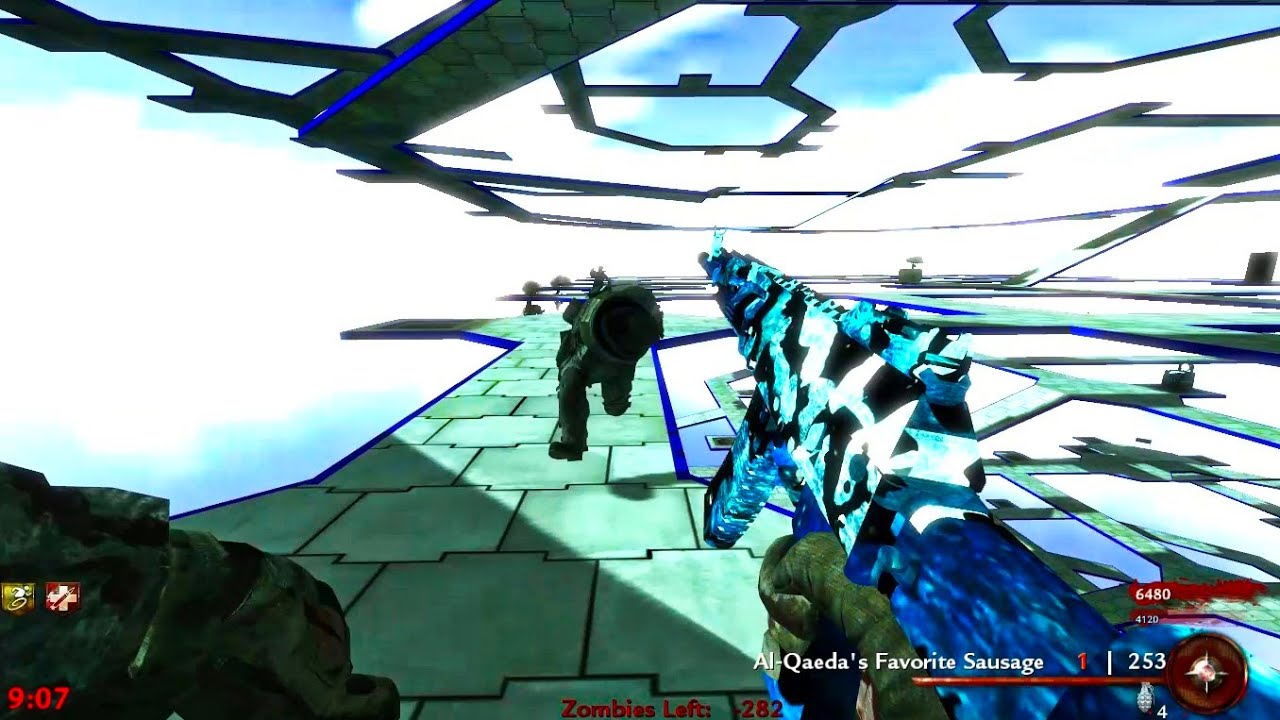 Call of Duty World At War Zombies Octogonal Ascension Gameplay Custom Zombies