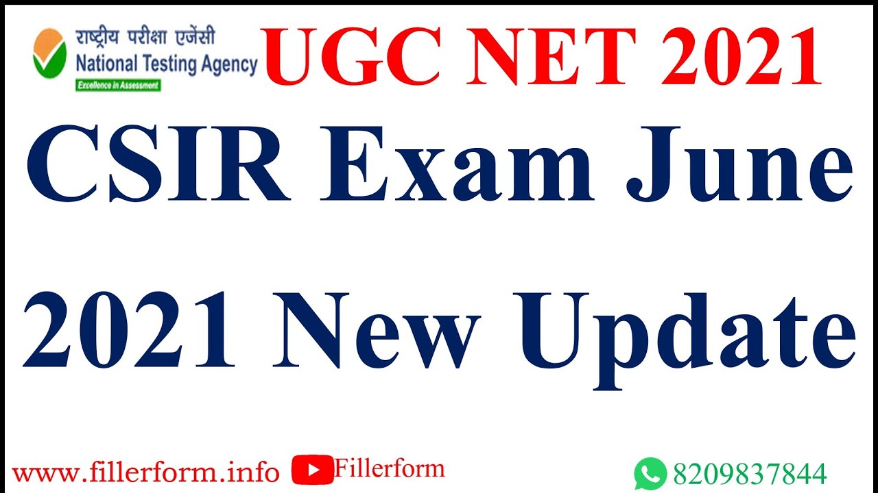 CSIR Exam June 2021 New Update  | CSIR NET  Exam date 2021 latest news | csir net exam 2021