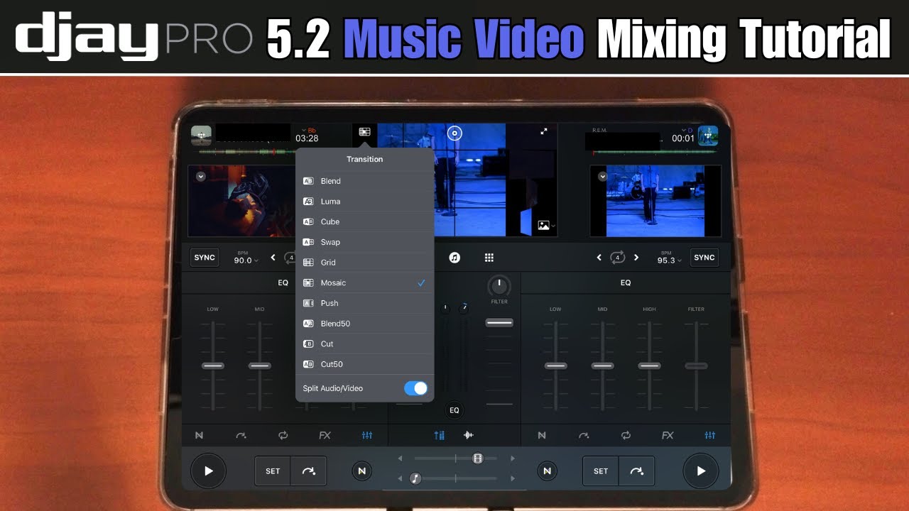 Djay Pro 5.2 music Video Mixing Tutorial