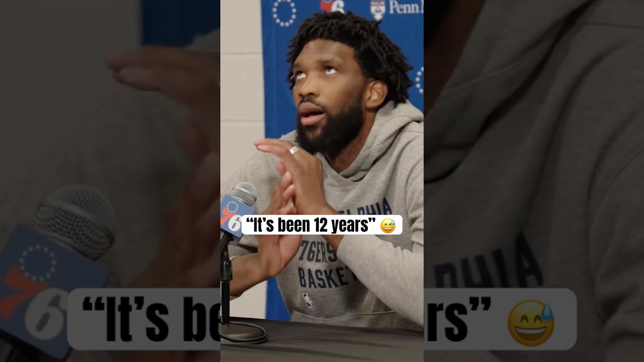 Embiid on Sixers playing well with him on the bench 😂