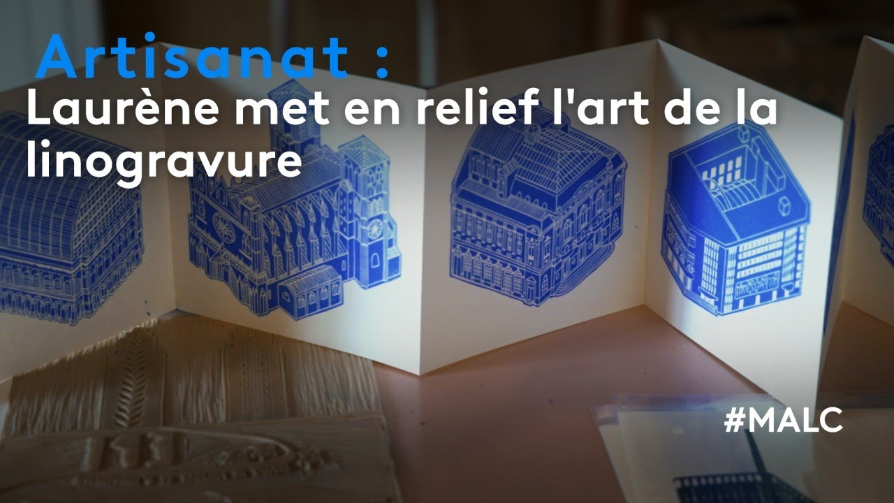 Artisanat : Laurène met en relief l'art de la linogravure