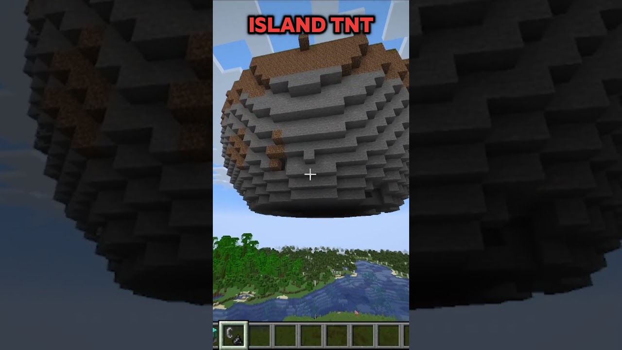 NEW ISLAND TNT | Minecraft TNT Experiment 1.21(mod) #shorts