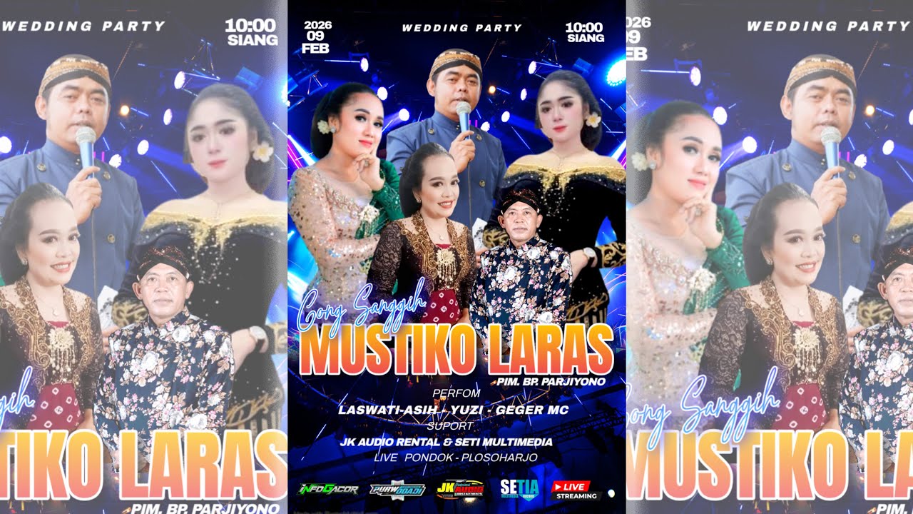 🔴LIVE STREAMING KARAWITAN MUSTIKO LARAS || 🔊JK  AUDIO || PONDOK - PLOSOHARJO,  9 FEBRUARI 2026