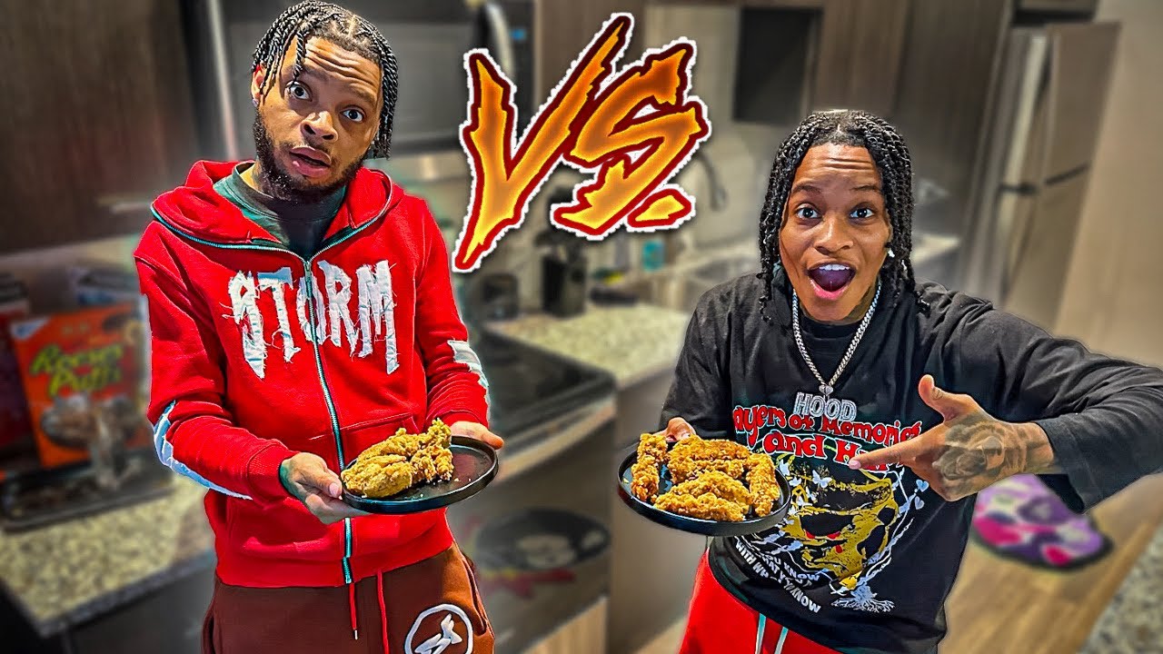 AMAR OR JAZZ… Who Can Cook The Best Crispy Chicken Tenders⁉️