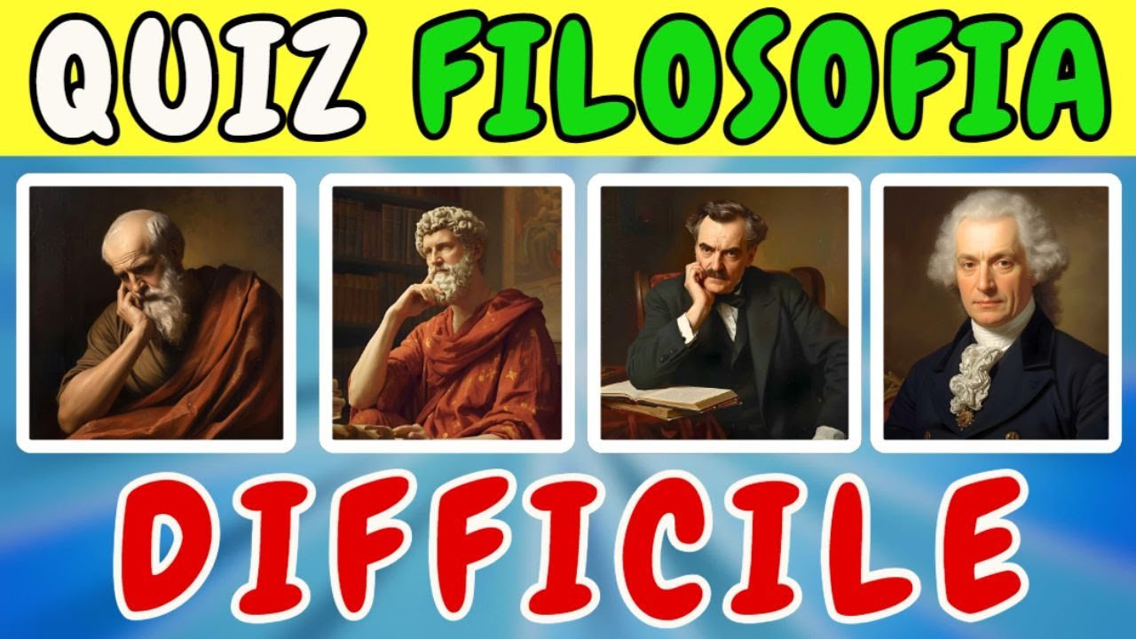 Solo i veri geni superano questo quiz di filosofia!  Test Cultura Generale