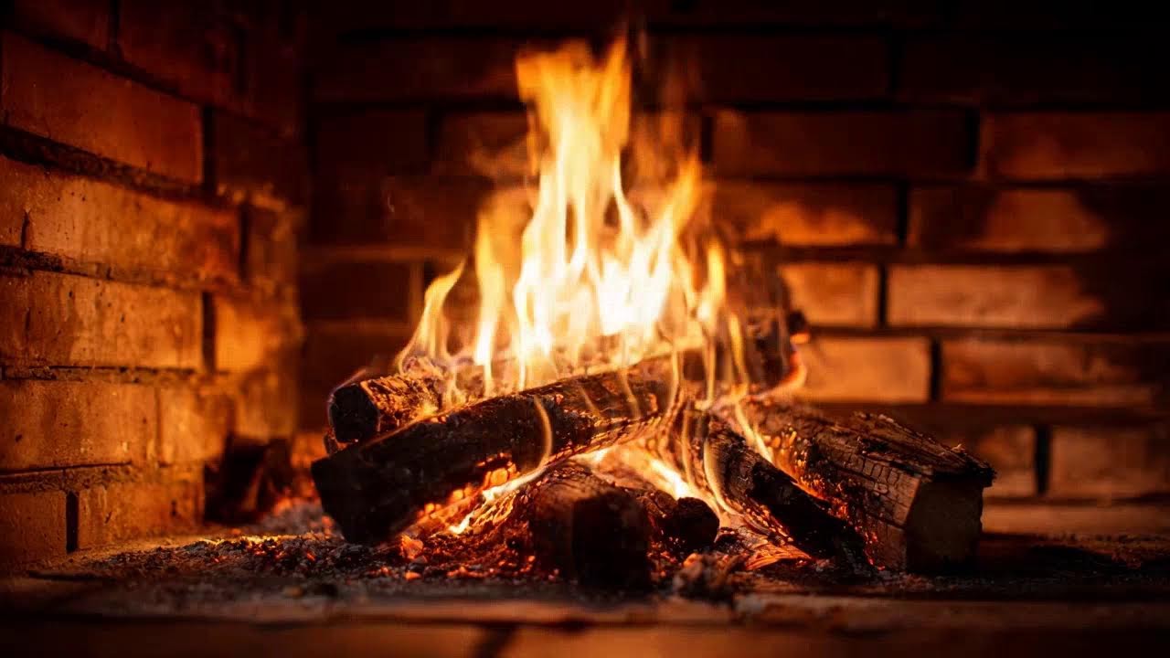 Warm Crackling Fireplace Ambience for Ultimate Stress Relief and Quiet Rest Focus Relax 🔥