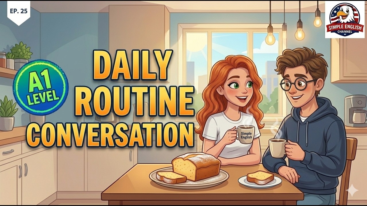 How to describe your day like a Native: Emma’s Morning | Easy Real-Life Vocabulary for Beginners
