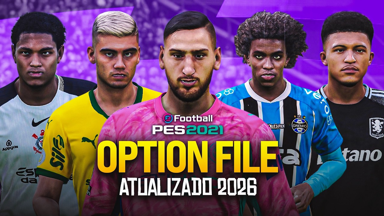 OPTION FILE PES 2021 &ndash; ATUALIZA&Ccedil;&Atilde;O DE DEZEMBRO PS4/PS5 (JANELA DE TRANSFER&Ecirc;NCIAS 2026) - TUTORIAL