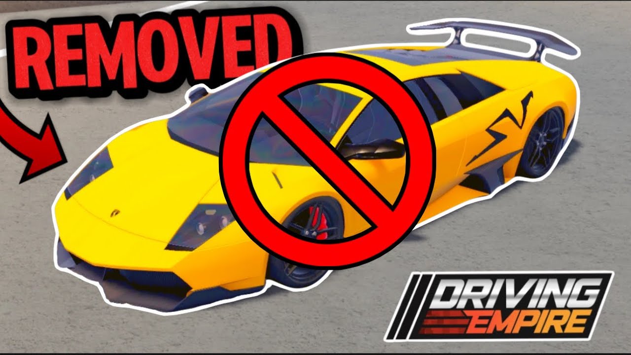 All 143 REMOVED Cars In Driving Empire...