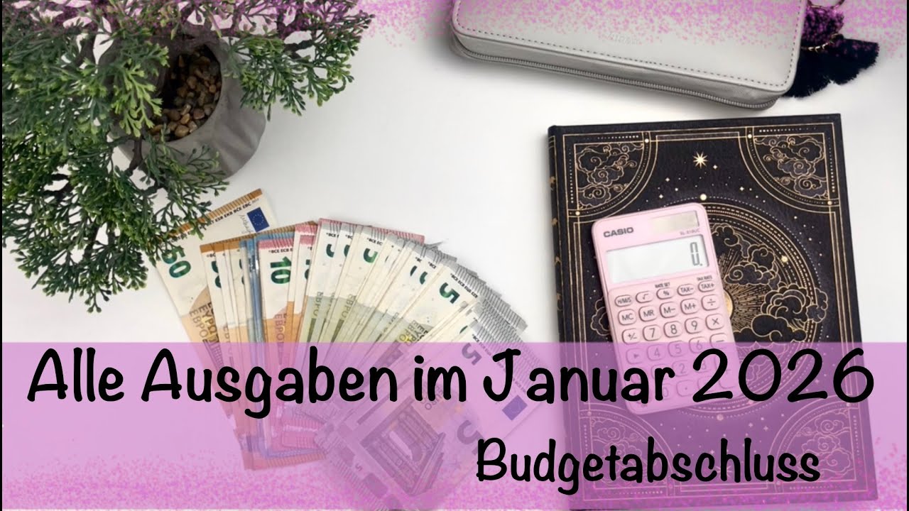 Budgetabschluss Januar 2026 // Sparen mit der Umschlagmethode