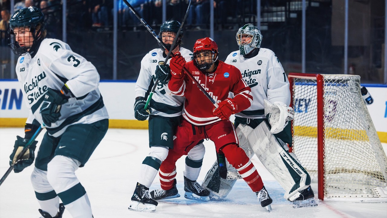 Wisconsin vs. Michigan State - 2026 NCAA hockey regional final highlights