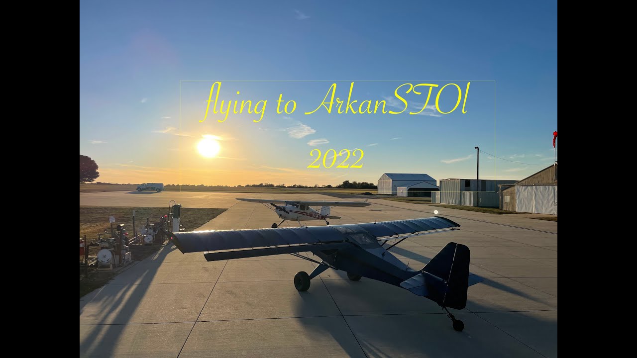 Kitfox and Cessna140 Cross Country flight  to ArkanSTOL 2022