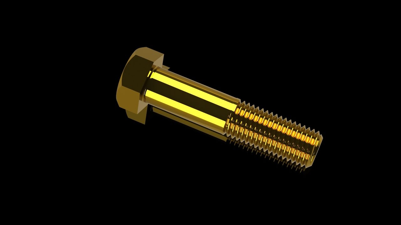 How to make a Hex Bolt M16 X 2.0 mm