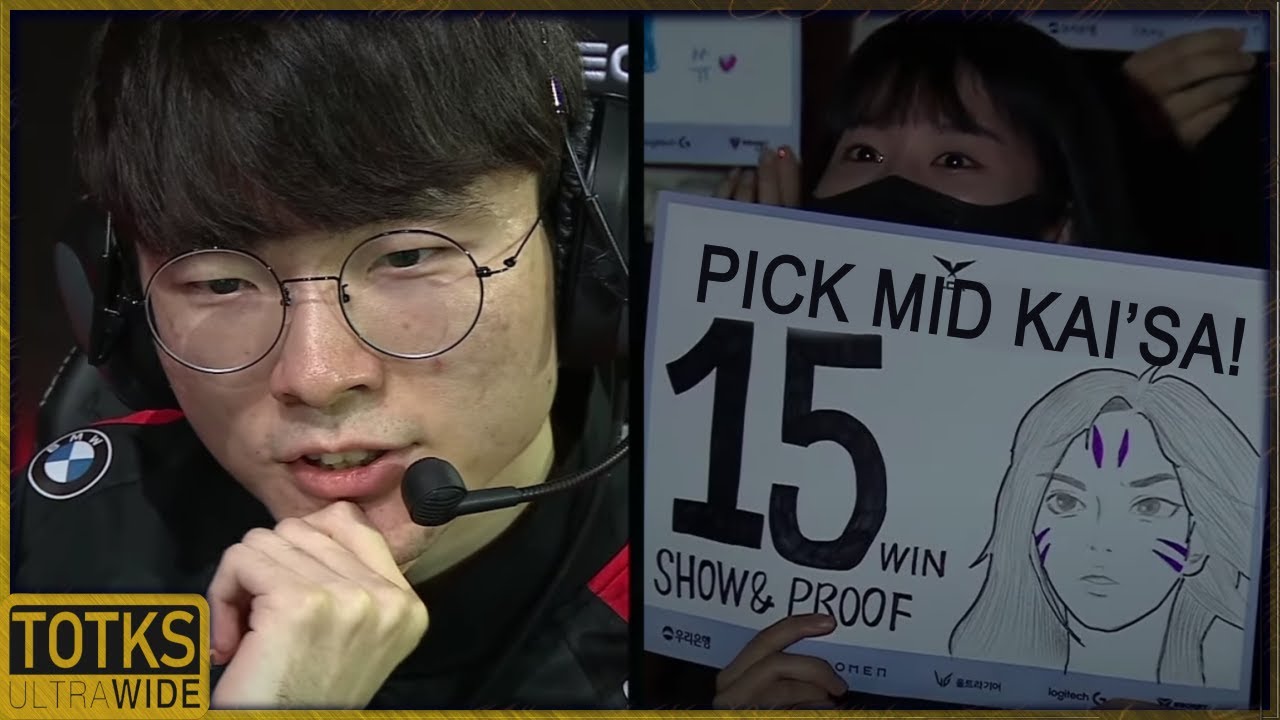 FAKER PICKS MID KAI'SA IN LCK ON FAN'S REQUEST! - T1 vs KDF Highlights | LCK Spring 2022