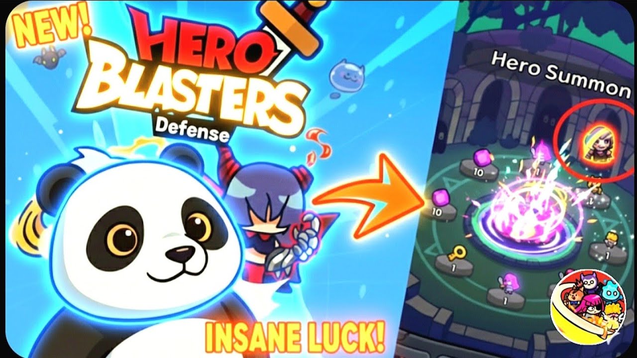 Hero Blasters Defense: INSANE Legendary Hero Summon Puzzle! (Mobile Walkthrough) @CurateGamer 