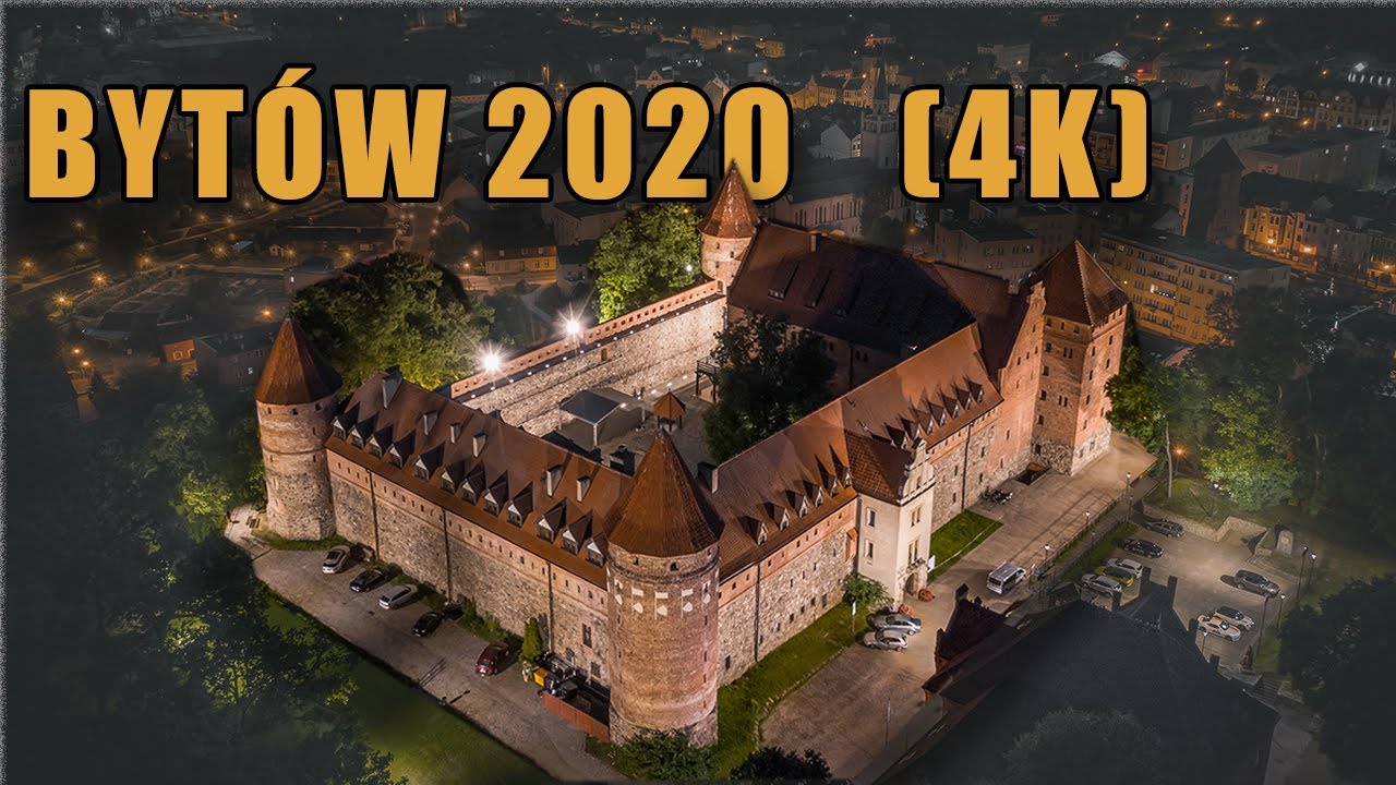 The most interesting places in Bytów, views from a drone. Bytów, interesujące miejsca okiem drona.
