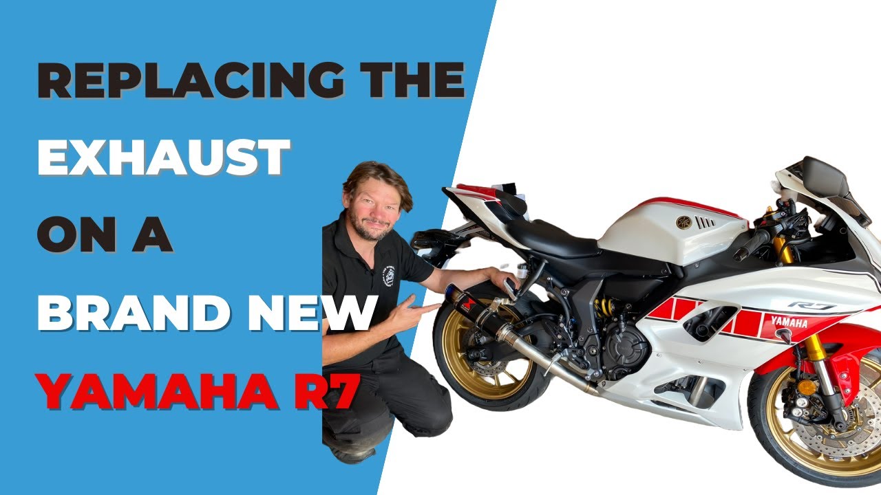 Fitting a Black Widow Exhaust on a Brand New Yamaha R7 Motorbike