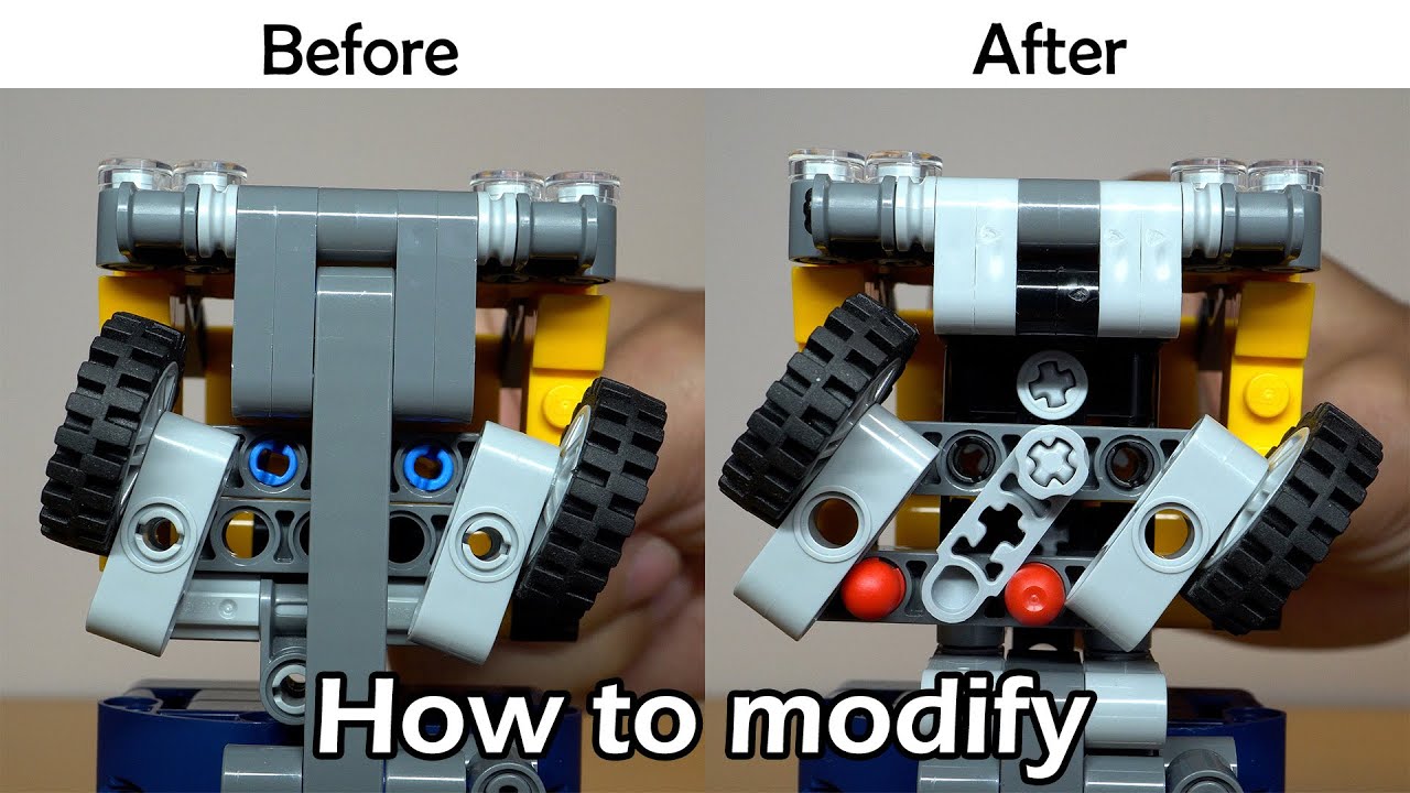 An instruction of HOG steering modification for LEGO Technic 42147 Dump Truck