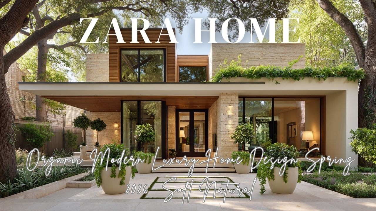 Organic Modern Luxury Home Design Spring 2026  Soft Natural Flow Inspired by Zara Home