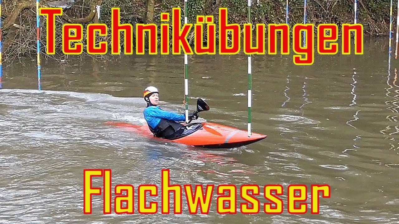 Technikübungen auf dem Flachwasser | Kanuslalom