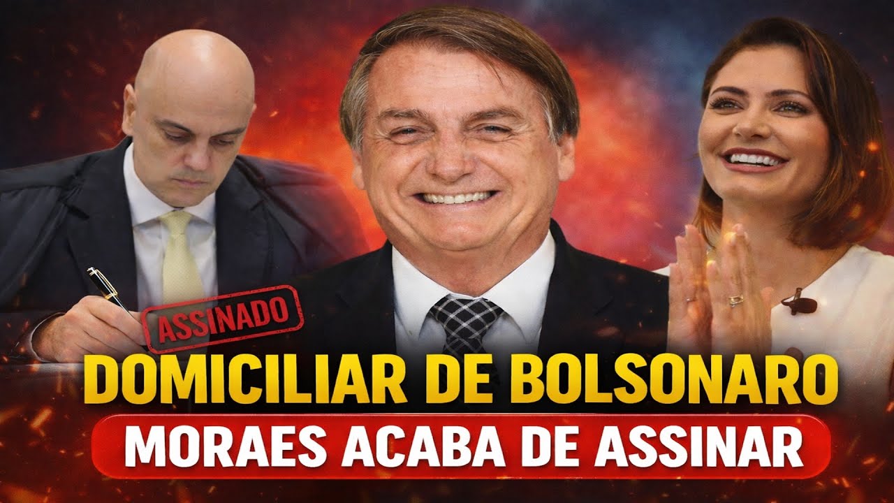 MORAES ASSINA AGORA: BOLSONARO VAI PARA DOMICILIAR?