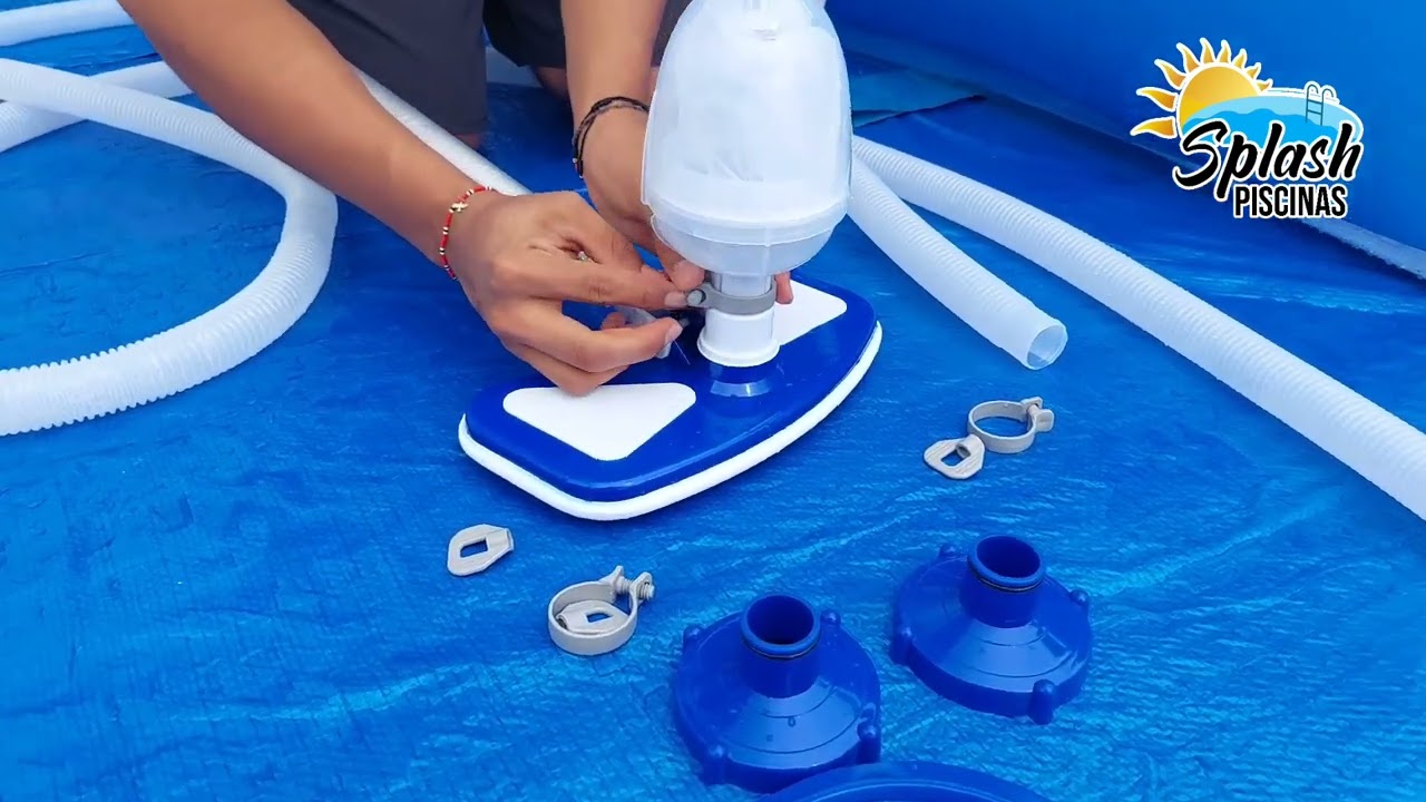 Como armar aspiradora para mi piscina estructural Bestway