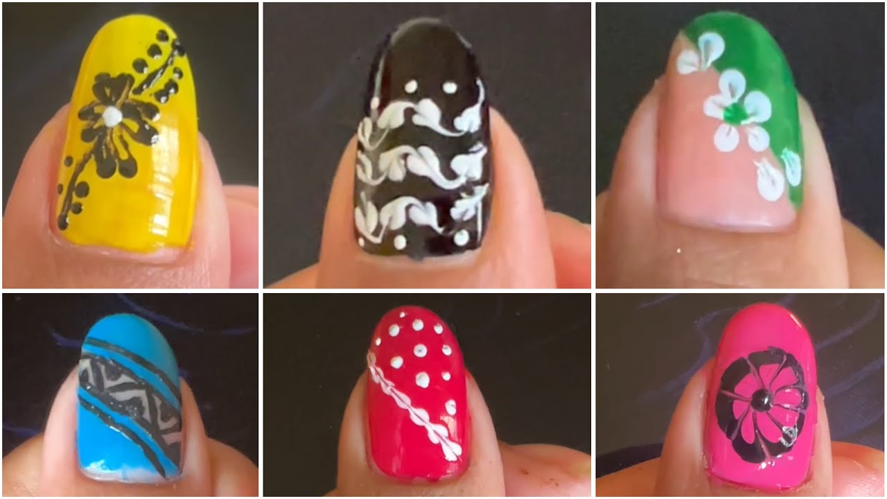 ✨DIY Nail Art with Household Items 🧷 || Beginners Friendly & Aesthetic Designs 