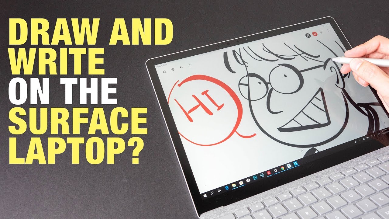Можно ли рисовать и писать на ноутбуке Surface?