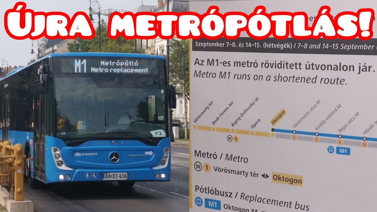 HÉTVÉGI KARBANTARTÁSOK MIATT VISSZATÉRTEK A METRÓPÓTLÓK! RÖVIDÍTETT ÚTVONALON JÁR A KISFÖLDALATTI