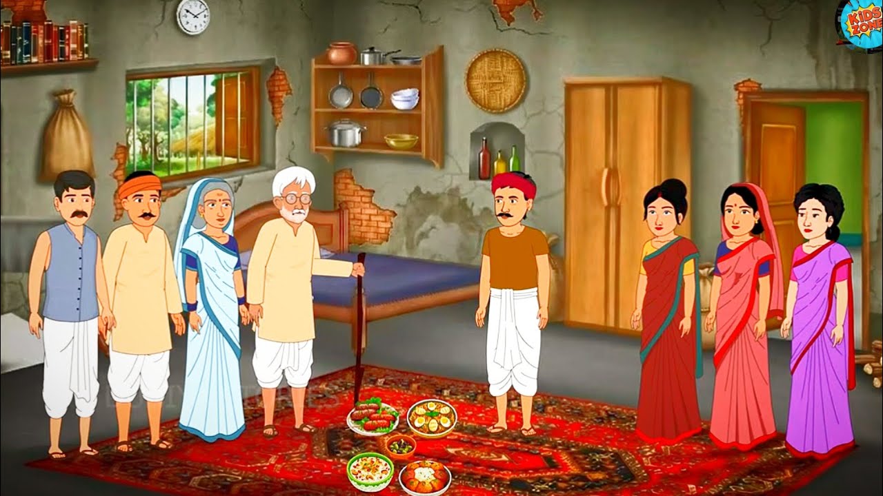 তিন বাহু কা মেহনাত অর বুদ্ধি সে পারিবার ফিরসে এক সাত হোগাই 😇😇#viral #cartoon #video #trending #viral
