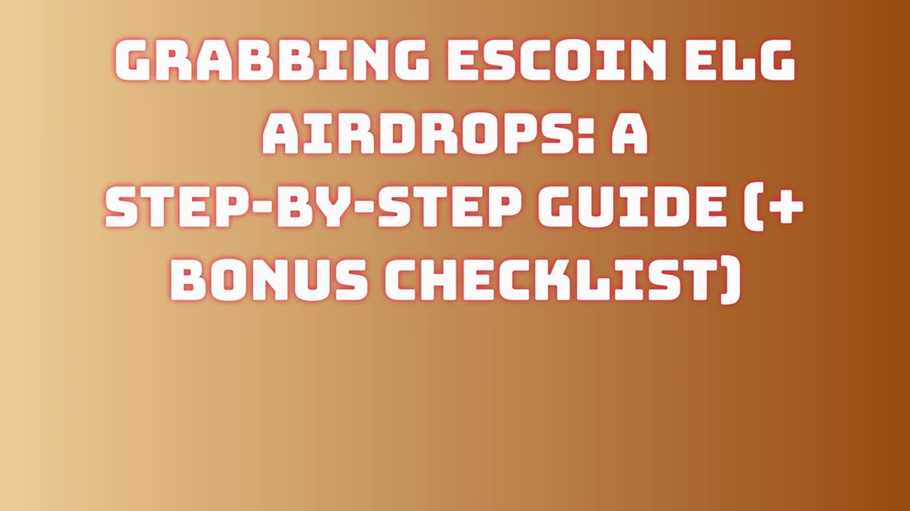 Escoin ELG Bitget Wallet Airdrop