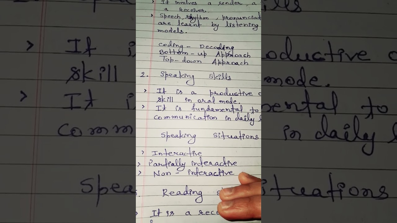 Language skills