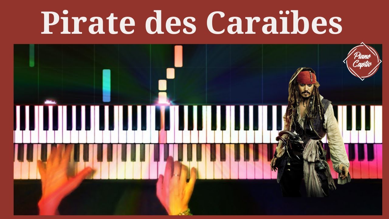 tutoriel piano facile -PIRATE DES CARAIBES - He's the piate