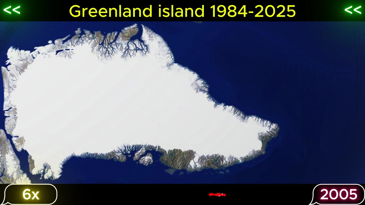 Greenland island 1984-2025 - Historical imagery