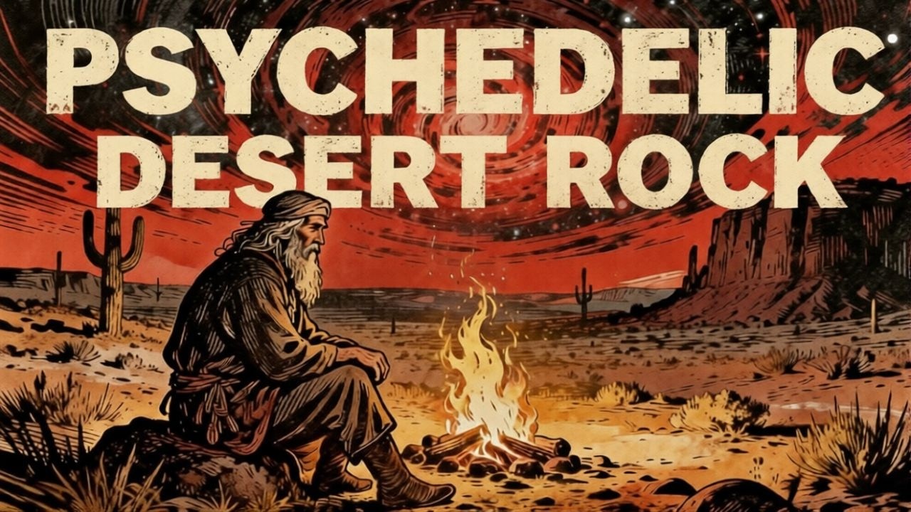 Psychedelic Desert Rock for Deep Focus & Relaxing | Hypnotic Red Vortex Ritual