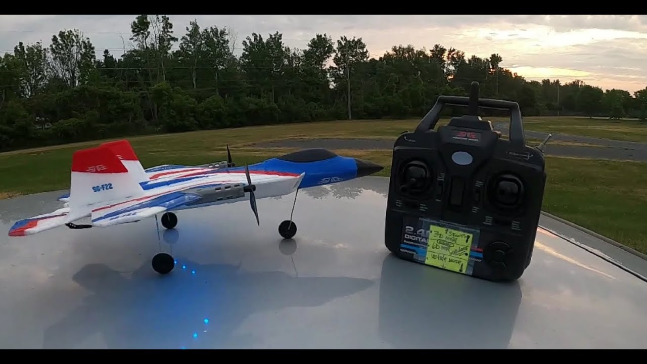 The AMAZING Economical SG F22 RTF 4 Ch Vertical Stunt Plane Flight & Led Lights