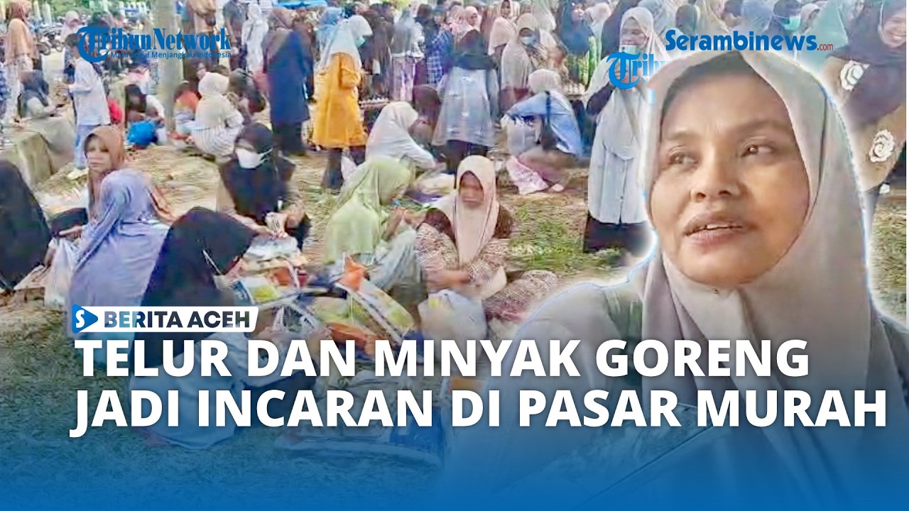 Telur dan Minyak Goreng Jadi Incaran Utama di Pasar Murah Bireuen