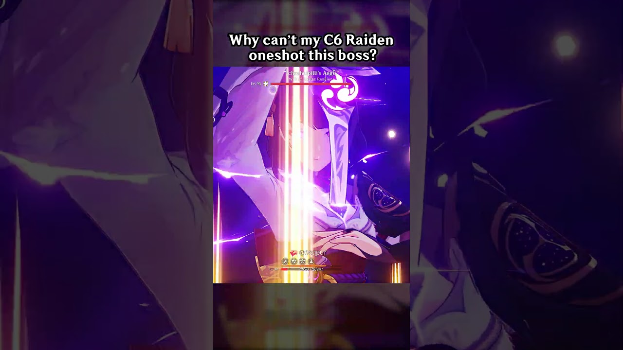 Why Can't My C6 Raiden Oneshot This Boss?