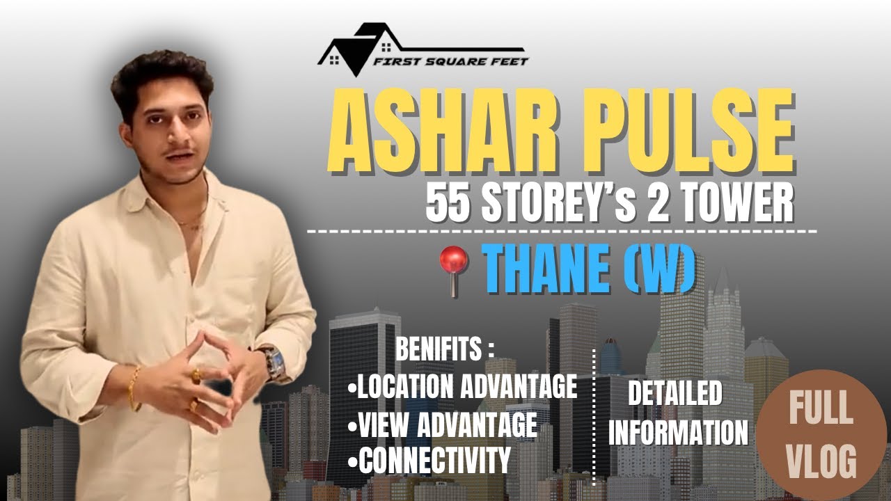 Ashar Pulse | 1 BHK Sample Flat Tour | Project Tour | Majiwada Junction | Official Channel Partners