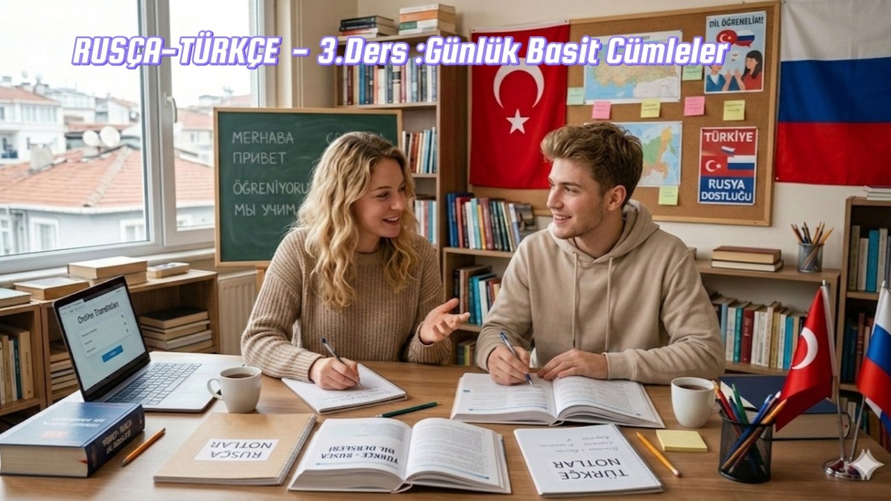Rusça Günlük Basit Cümleler | Ders 3 |Pratik Rusça Öğren #rusça #ruscadersleri #rusçaöğren