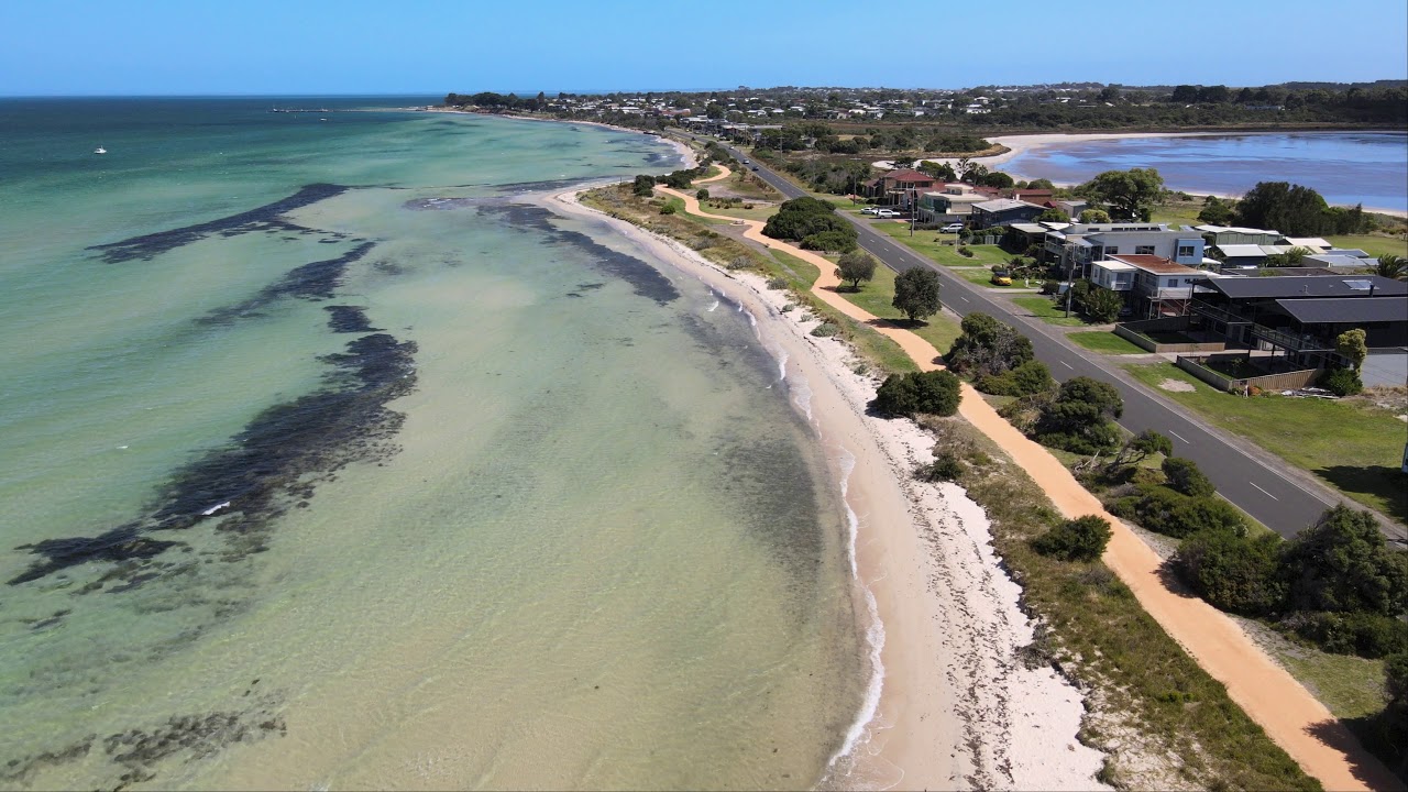 Bellarine Coast. Indented Head drone footage