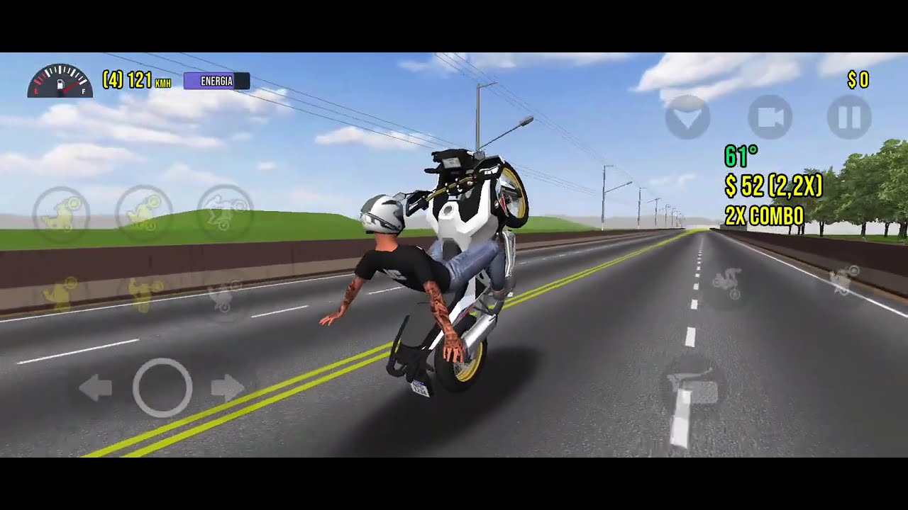 6 pista de grau no moto wheelia 3d