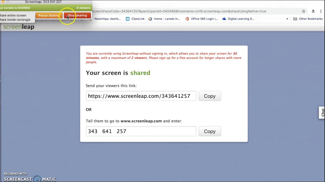 Screenleap Overview