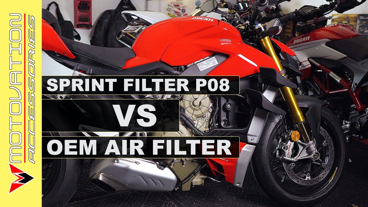 Sprint Filter P08 vs OEM Air Filter | StreetFighter V4 S [Install]